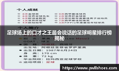 足球场上的口才之王最会说话的足球明星排行榜揭秘